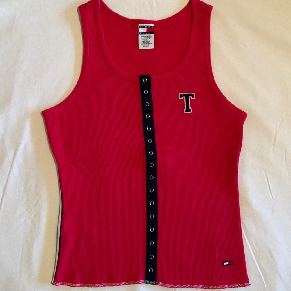 Tommy Hilfiger Ribbed Tank Top • Size Large - Picture 1 of 10